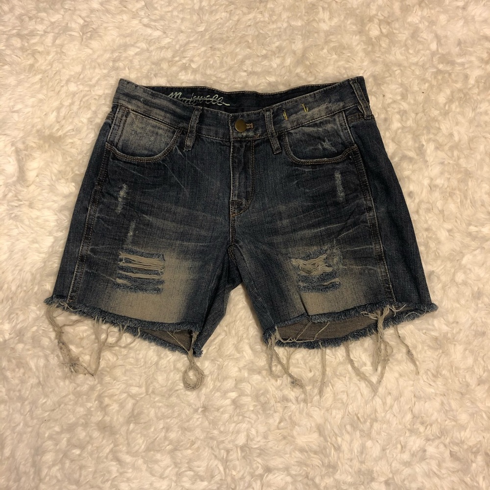 NWOT Madewell Distressed Cutoff Jean Shorts